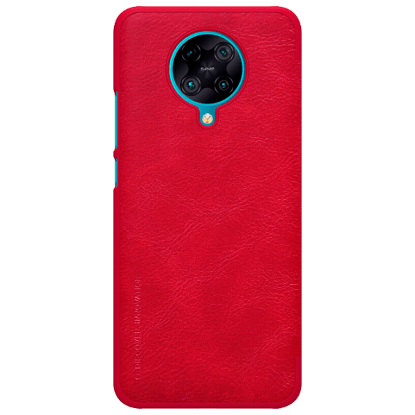 Чехол для смартфона Poco F2 Pro (QIN) Красный Nillkin, Кожа, Flip Cover photo 1