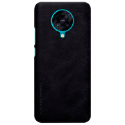 Чехол для смартфона Poco F2 Pro (QIN) Черный Nillkin, Кожа, Flip Cover