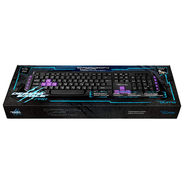 Tastatură Qumo Desert Eagle Pro Black Gaming, Cu fir photo 4