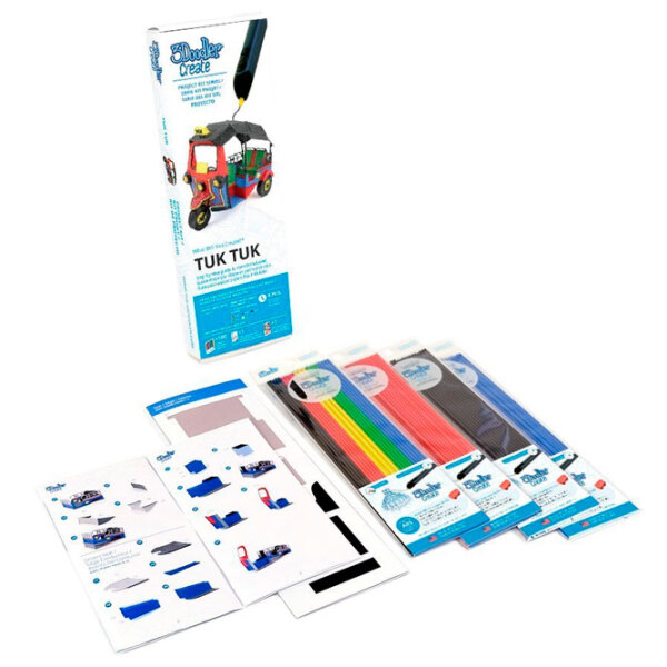 Набор филамента 3Doodler Start Activity Kit Create Tuk Tuk Разноцветный  photo 2