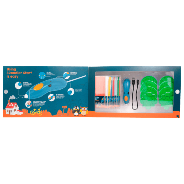3D Stilou 3Doodler Start Super Mega set, Blue  photo 3