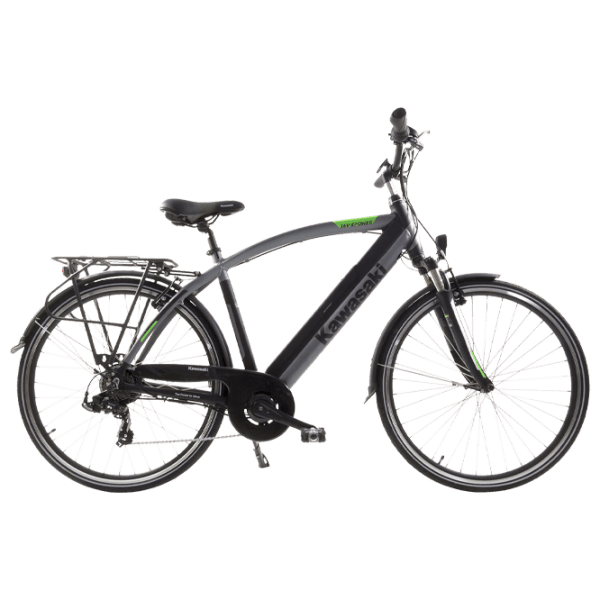 Bicicletă electrică Kawasaki KXE-TREKMAN53 Black 28" | 250 W | p&acirc;nă la 40 km photo 1