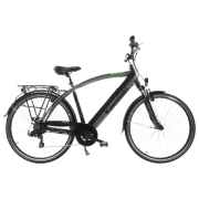 Bicicletă electrică Kawasaki KXE-TREKMAN53 Black 28" | 250 W | p&acirc;nă la 40 km