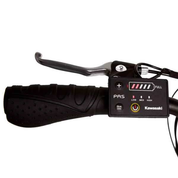 Bicicletă electrică Kawasaki KXE-TREKMAN53 Black 28" | 250 W | p&acirc;nă la 40 km photo 5