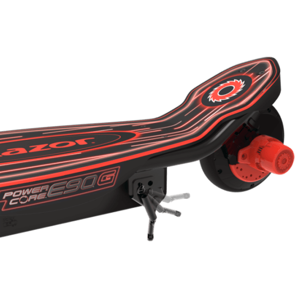 Trotinetă electrică pentru copii Razor E90 Glow, Black Red  photo 6
