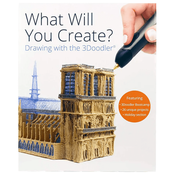 Книжка с проектами, макетами и инструкциями для 3D ручки 3Doodler 62443-001 Белый  photo 1