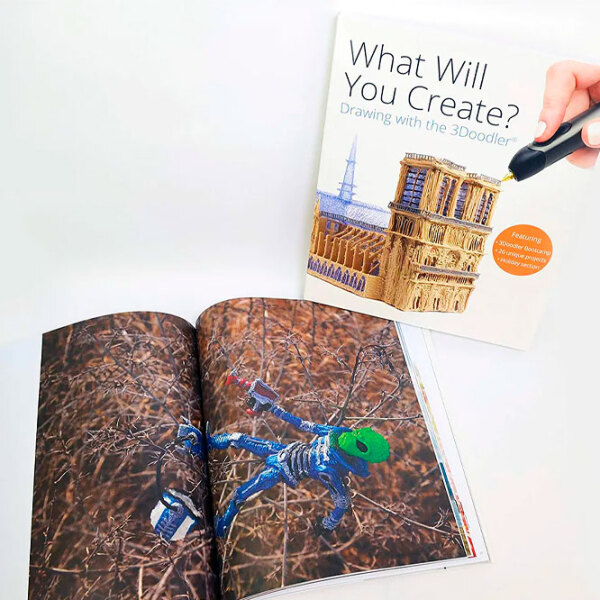 Книжка с проектами, макетами и инструкциями для 3D ручки 3Doodler 62443-001 Белый  photo 4
