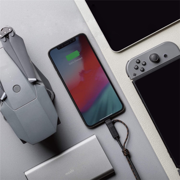 Кабель для телефона Moshi 3-in-1 USB Type-A/ microUSB, USB Type-C, Lightning Черный  photo 3