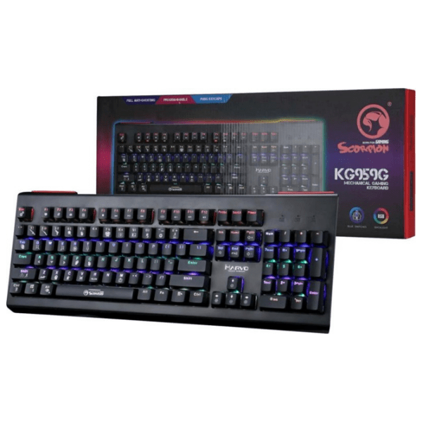 Tastatură Marvo KG959G Black Gaming, Cu fir photo 6