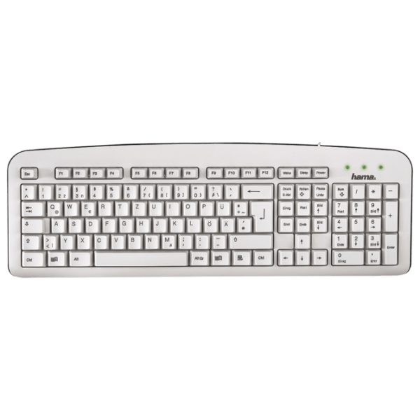 Клавиатура Hama K210 Белый Для дома и офиса, Проводная photo 1
