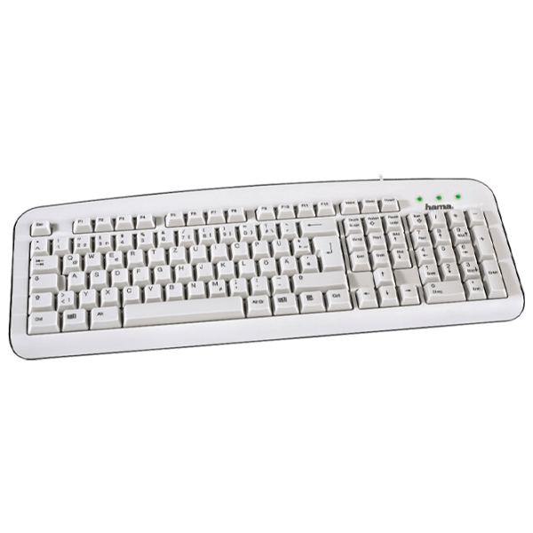 Клавиатура Hama K210 Белый Для дома и офиса, Проводная photo 2