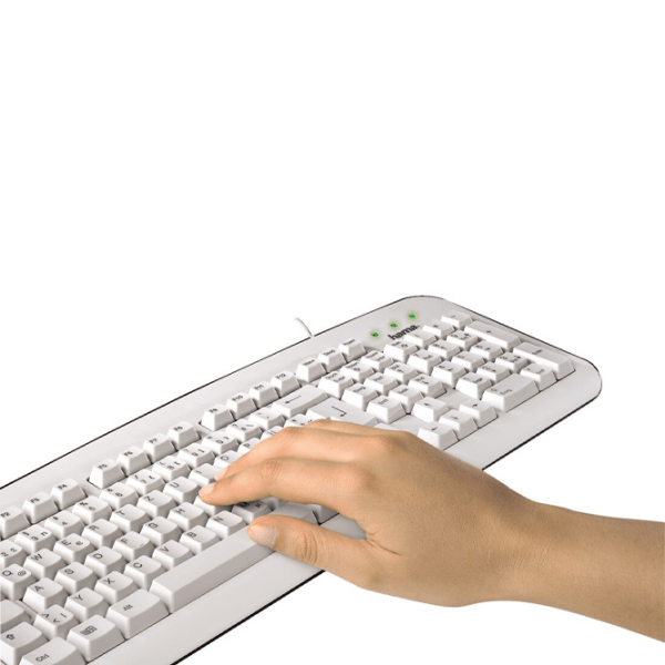 Клавиатура Hama K210 Белый Для дома и офиса, Проводная photo 5