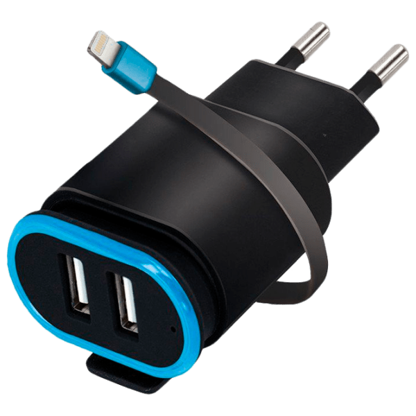 Încărcător de rețea Forever TC-02 (12 W) Black 2.4 A / Black photo 1