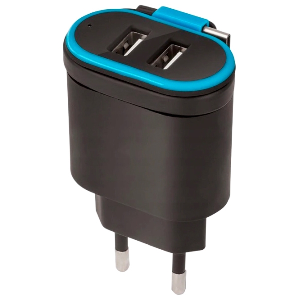Încărcător de rețea Forever TC-02 (12 W) Black 2.4 A / Black photo 2