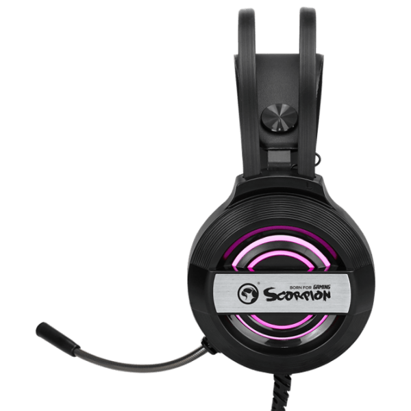 Casti Gaming Marvo HG8902 Scorpion, Black  photo 3