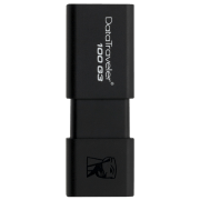 Флэшка USB Kingston DT100 128 ГБ Черный USB 2.0, Пластик