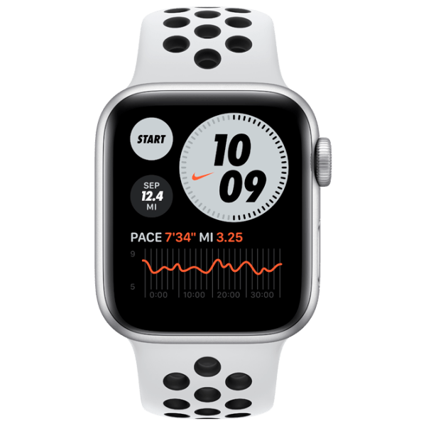 Ceas inteligent Apple Watch SE Nike Silver 1.78" | 44mm | Aluminiu/ Silicon
| MYYH2 photo 1