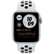 Ceas inteligent Apple Watch Series 6 Nike Silver 1.57" | 40mm | Aluminiu/ Silicon
| M00T3