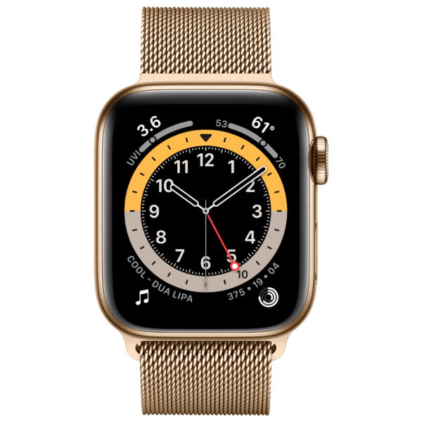 Ceas inteligent Apple Watch Series 6 Gold 1.57" | 40mm | Oțel inoxidabil | M06W3 photo 1