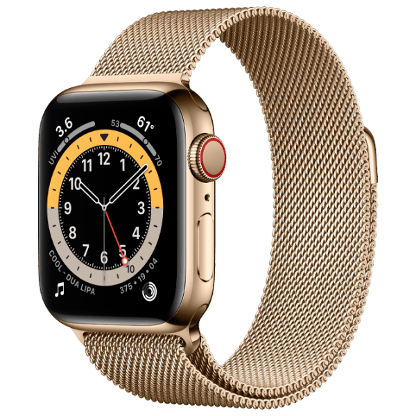 Ceas inteligent Apple Watch Series 6 Gold 1.57" | 40mm | Oțel inoxidabil | M06W3 photo 2