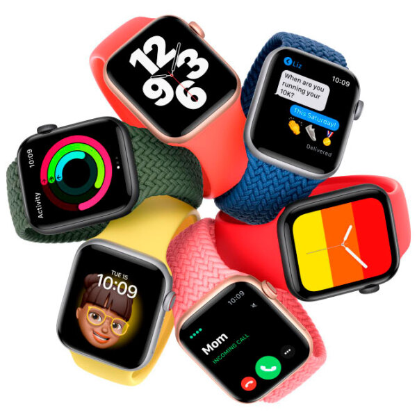 Умные часы Apple Watch SE Серебристый 1.57" | 40 мм | Алюминий | MYDM2 photo 3