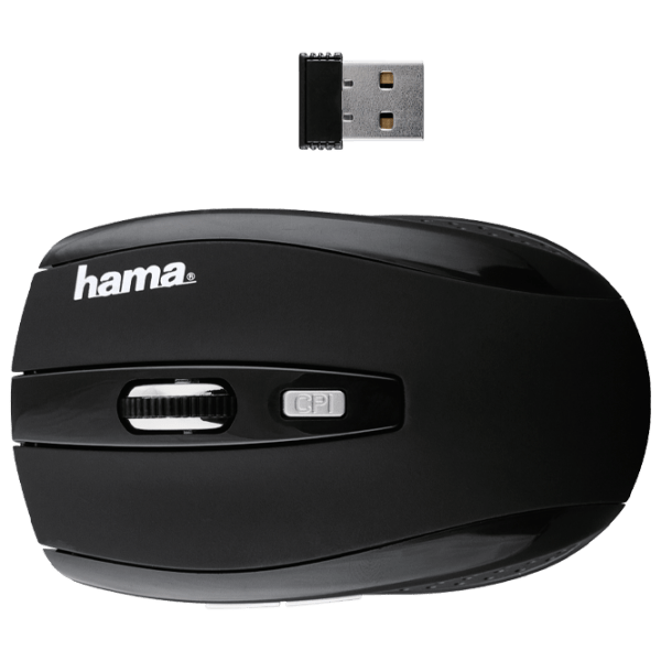 Mouse Hama AM-7.801 Black Fără fir, 1600 dpi photo 3