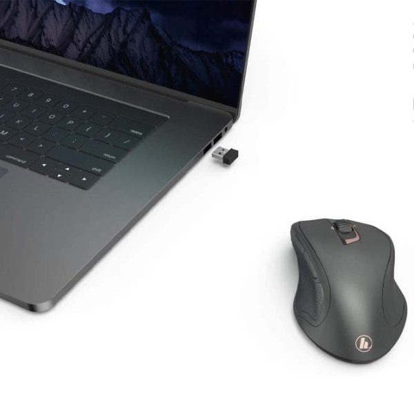 Mouse Hama MW-900 Black Fără fir, 2400 dpi photo 6