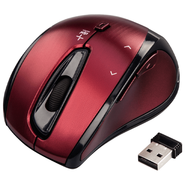 Mouse Hama Cuvio Red Fără fir, 1200 dpi photo 2