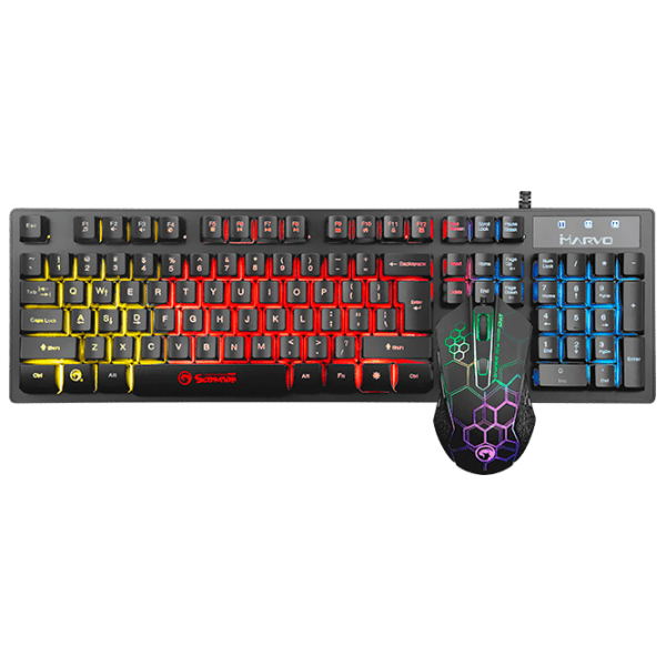 Set Marvo KM409 Black Gaming, Cu fir photo 2