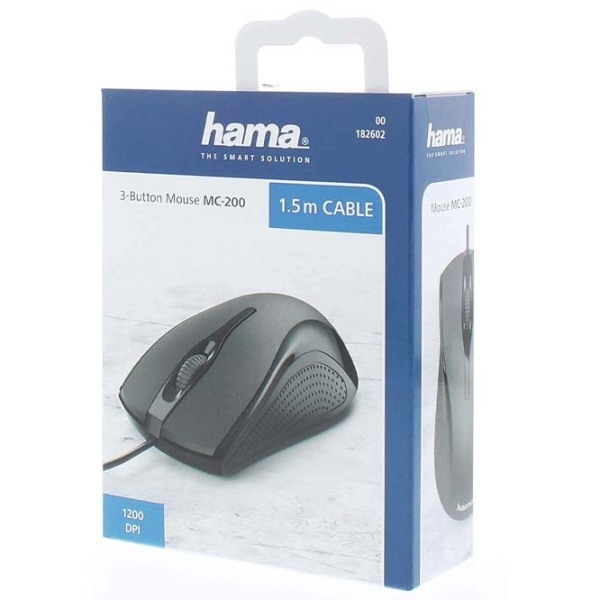 Мышь Hama MC-200 Черный Проводная, 1200 dpi photo 4