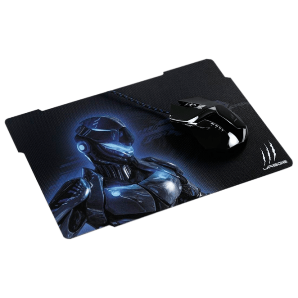 Covoraș pentru mouse Hama uRage Cyberpad Blue Black 343 x 3 x 260 mm photo 2