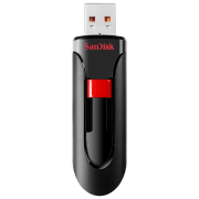 Флэшка USB SanDisk Cruzer Glide 64 ГБ Черный USB 2.0, Пластик