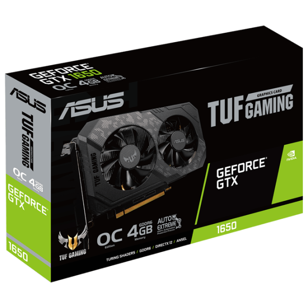 Видеокарта Asus GTX1650 D6 4GB GDDR6 TUF Gaming OC -P  photo 5