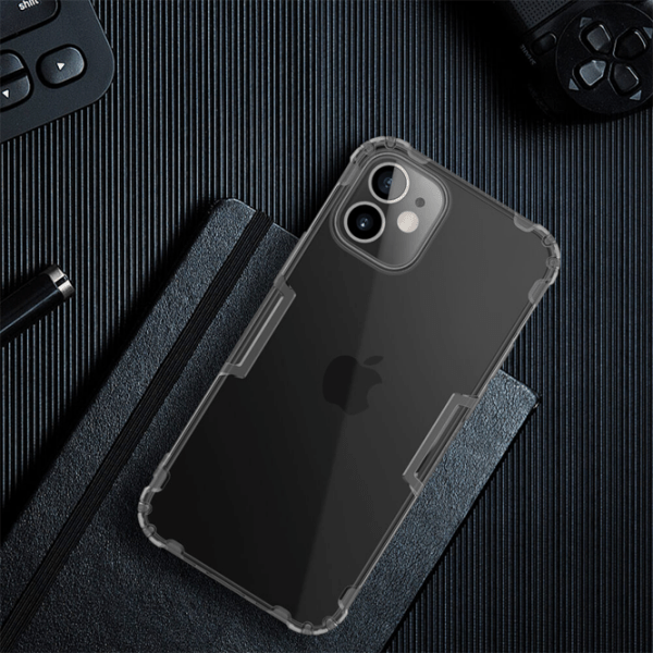 Husă pentru smartphone Apple iPhone 12 mini (Nature) Transparent Gray Nillkin, TPU, Back photo 4