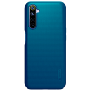 Husă pentru smartphone Realme 6 (Frosted Shield) Peacock Blue Nillkin, PC, Back