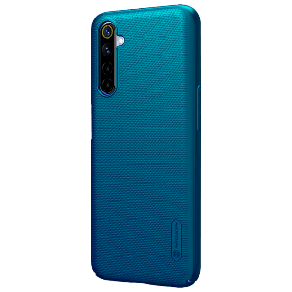 Husă pentru smartphone Realme 6 (Frosted Shield) Peacock Blue Nillkin, PC, Back photo 2