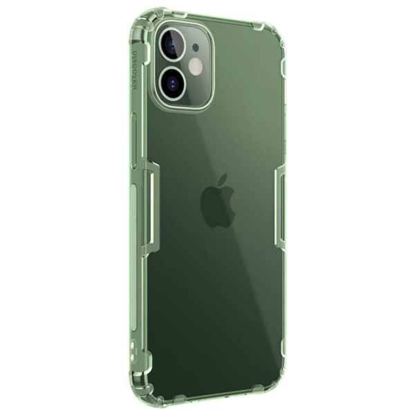 Husă pentru smartphone Apple iPhone 12 mini (Nature) Transparent Green Nillkin, TPU, Back photo 3