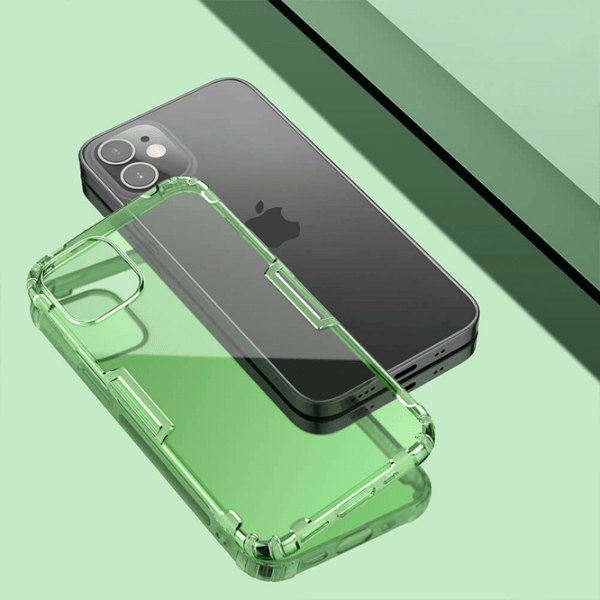 Husă pentru smartphone Apple iPhone 12 mini (Nature) Transparent Green Nillkin, TPU, Back photo 4