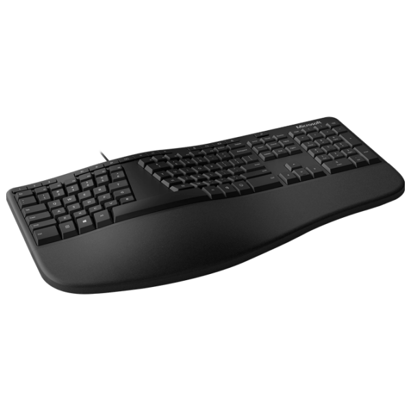 Tastatură Microsoft Ergonomic Black Home and Office, Cu fir photo 3