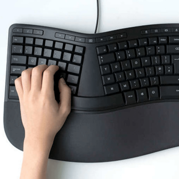 Tastatură Microsoft Ergonomic Black Home and Office, Cu fir photo 5