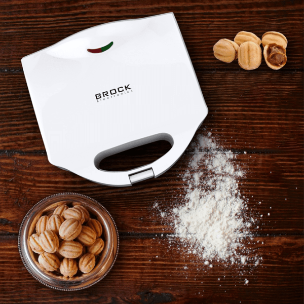 Aparat pentru copt forme coji de nuci Brock HZ3012 White 750 W, Cantitatea de sandwich-uri: photo 6