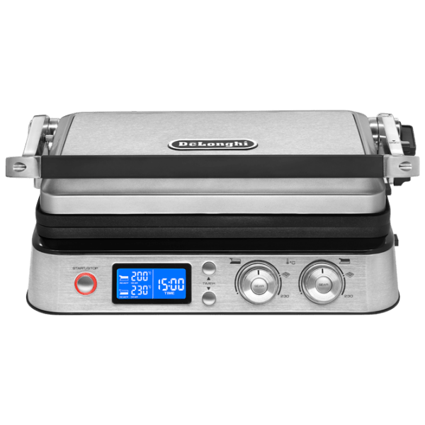 Grill electric Delonghi CGH1030D Inox 2000 W, Contact, Barbecue, 230 &deg;С photo 1