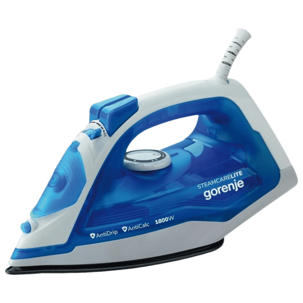 Fier de călcat Gorenje SIH1800BLT Blue 1800 W, 25 g/ min, 0.25 l, Acoperire antiaderentă photo 1