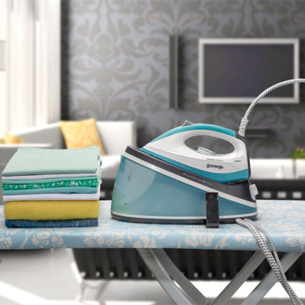 Fier de călcat Gorenje SGH2200LBC Blue , 50 g/ min, 2 l, Ceramică photo 5