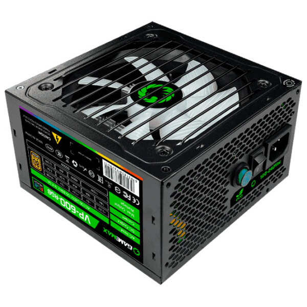 Sursă de alimentare ATX 12V 2.3 Gamemax VP-600-RGB 600 W Black  photo 5