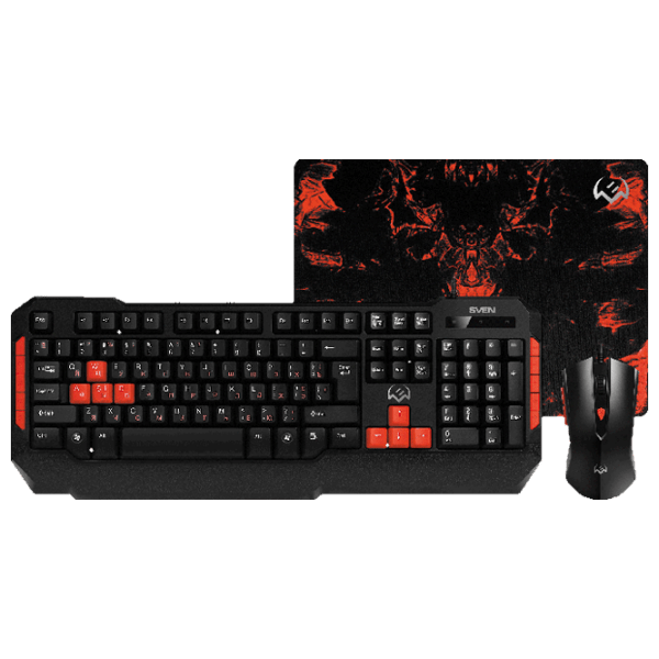 Tastatură Sven GS-9000 Black Gaming, Cu fir photo 1
