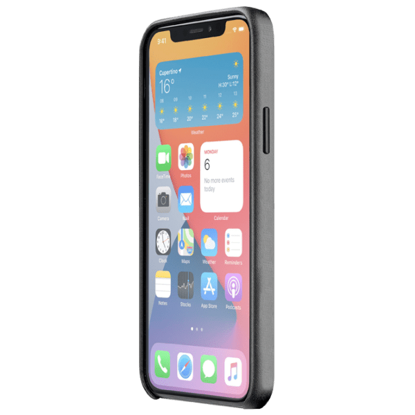 Husă pentru smartphone Apple iPhone 12 mini (Elite) Black Cellularline, Piele, Back photo 3