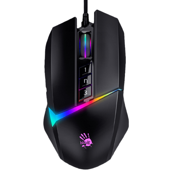 Mouse A4Tech Bloody W60 Max Black Cu fir / 10000 dpi photo 1