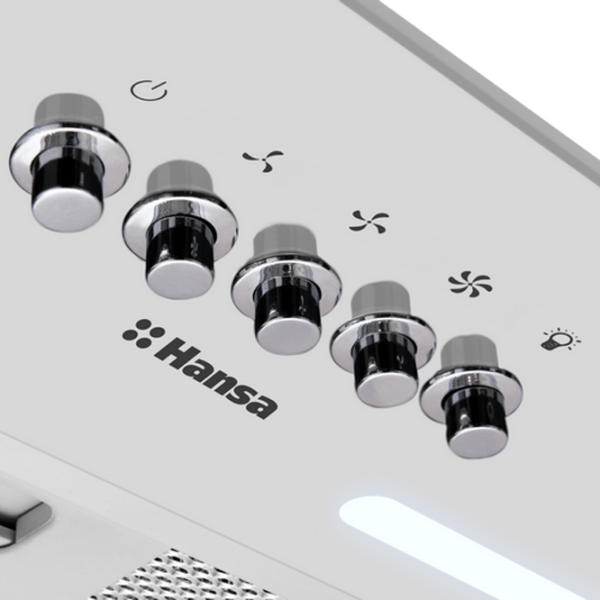 Hotă Hansa OMP6251WGH White 60 cm, Recirculare, 389 m³/h photo 4
