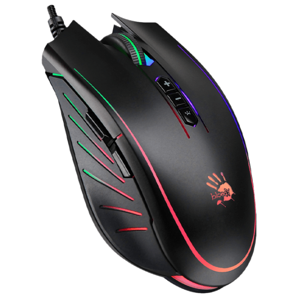 Mouse A4Tech Q81 Curve Bloody Black Cu fir / 3200 dpi photo 2